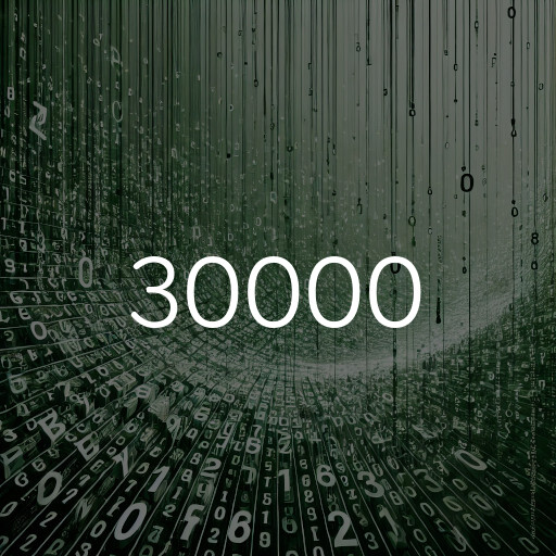 30000 a notación científica