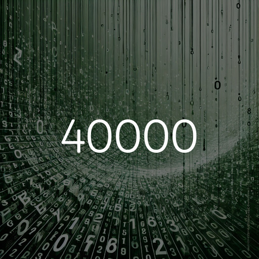 40000 a notación científica